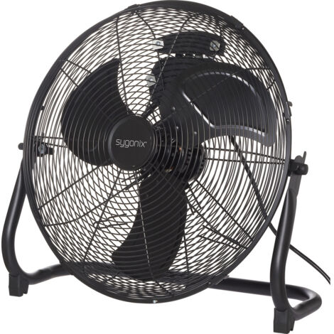 Sygonix  Bodenventilator  70 W (Ø x H) 505 mm x 480 mm Schwarz Schwenkbar