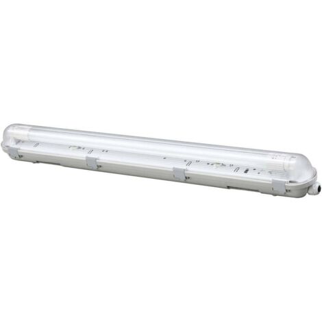Sygonix Eclairage LED pour pièce humide LED G13 9 W blanc naturel gris