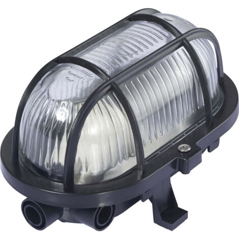 Sygonix Feuchtraumleuchte E27 60 W Schwarz