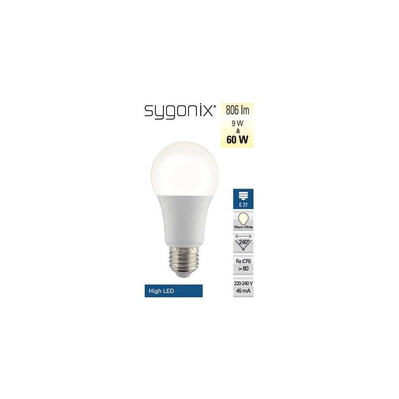 

Sygonix Led E27 Glühlampenform 10W = 60W Warmblanco (Ø X L) 60Mm X 120Mm Eek: A+ Incl. Bewegungsmel