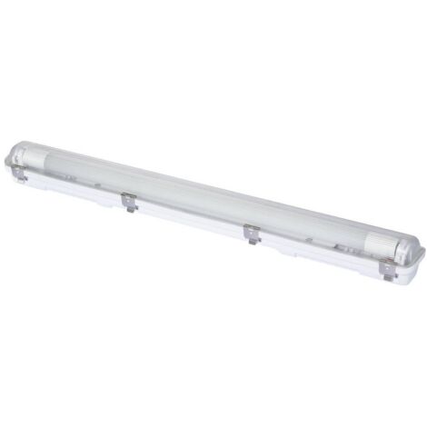 Sygonix Luminaire à LED étanche Tubes LED T8 9 W blanc neutre gris