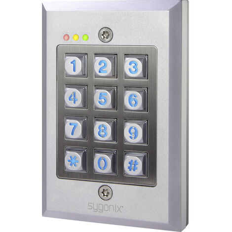 Sygonix SY-3118492 Codeschloss Aufputz   IP65 mit beleuchteter Tastatur