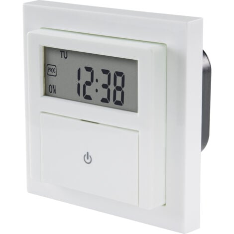Sygonix SY-4504968 Unterputz-Timer digital Wochenprogramm 1800 W Countdown-Funktion, inkl. Aufput