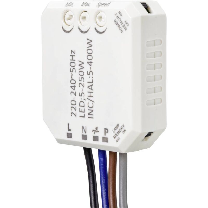 SY-4697884 Variateur encastré Adapté pour ampoule: Lampe halogène, Lampe led, Ampoule électrique - Sygonix