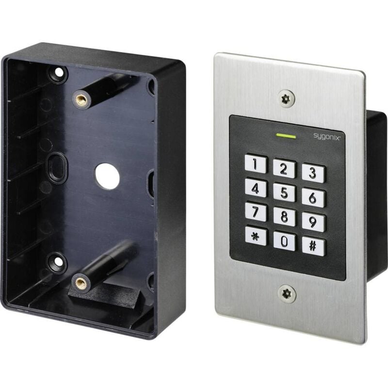 Clavier à code avec rfid Sygonix SY-4760956 encastré 12 v/dc, 18 v/dc IP66