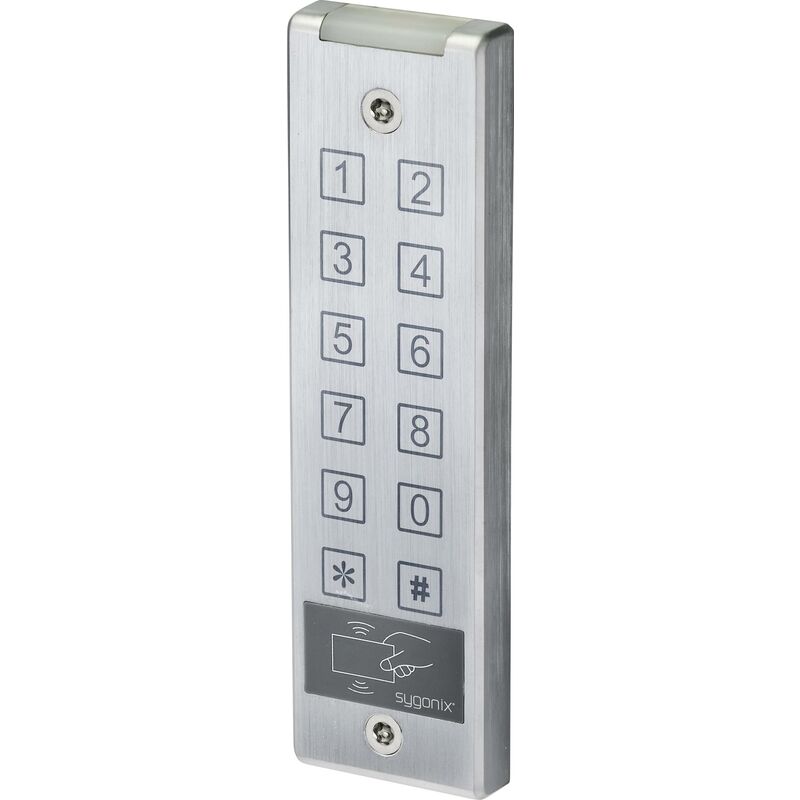 SY-4777290 Clavier à code avec rfid montage apparent (en saillie) 12 v/dc, 24 v/dc IP65 avec écran tactile - Sygonix