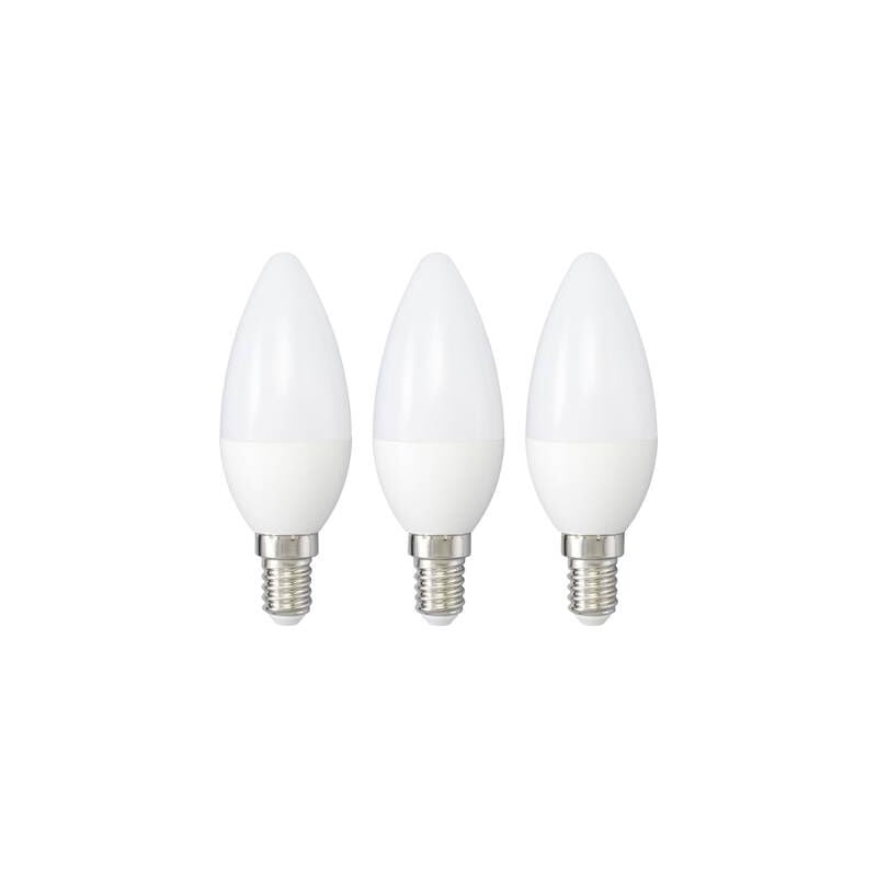 SY-4892456 led cee 2021 f (a - g) E14 2.9 w = 25 w blanc chaud (ø x h) 35 mm x 100 mm 3 pc(s) - Sygonix
