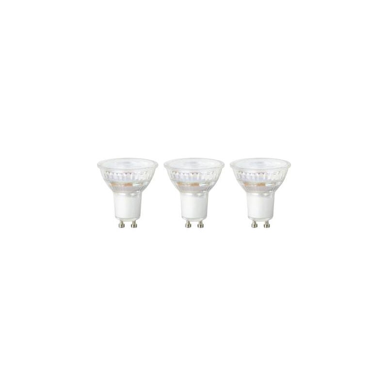SY-4893256 led cee 2021 e (a - g) GU10 5.7 w = 75 w blanc chaud (ø x h) 50 mm x 55 mm à intensité variable 3 pc(s) - Sygonix
