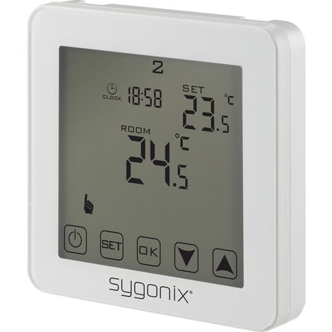 Sygonix SY-4961570 Touch 2 Raumthermostat Unterputz Wochenprogramm 1 St.