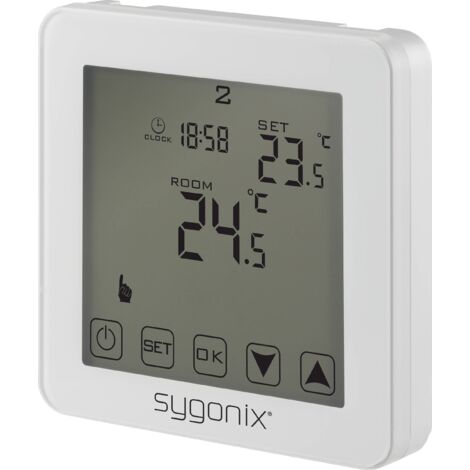 Sygonix SY-4961570 Touch 2 Thermostat d'ambiance encastré programme hebdomadaire 1 pc(s) W674632