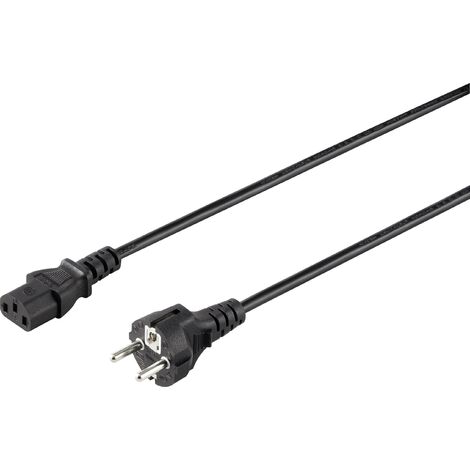 Sygonix SY-5042692 appareils IEC Câble de raccordement noir 2.00 m S592182