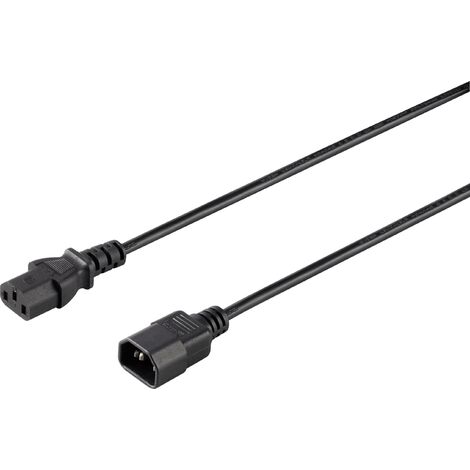 Sygonix SY-5042704 appareils IEC Rallonge noir 1.50 m S592352
