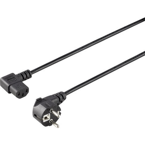 Sygonix SY-5042718 Kaltgeräte Anschlusskabel  Schwarz 1.50 m