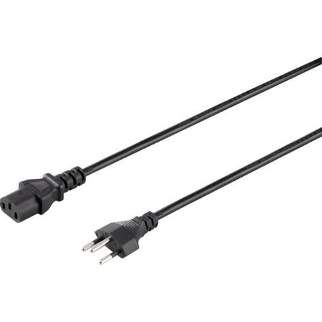 Sygonix SY-5042720 appareils IEC Câble de raccordement noir 2.00 m S592872