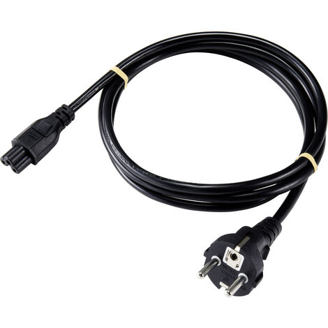 Sygonix SY-5042732 Notebook Netzkabel  Schwarz 1.80 m