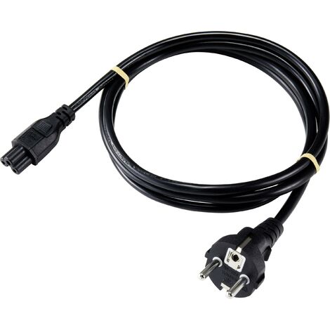 Sygonix SY-5042732 ordinateur portable Cordon électrique noir 1.80 m S592882