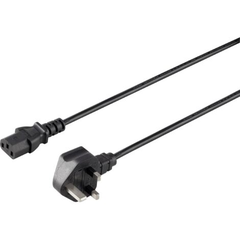 Sygonix SY-5042738 appareils IEC Câble de raccordement noir 2.00 m S592802