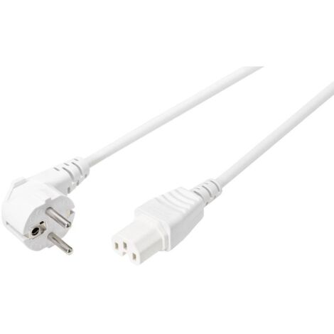 Sygonix SY-5043442 appareils chauffants Câble de raccordement blanc 2.00 m S594592