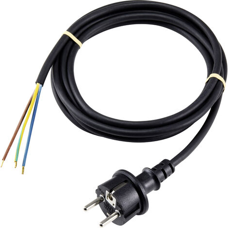 Sygonix SY-5043464 Strom Anschlusskabel Schwarz 3.00 m