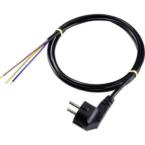 Sygonix SY-5043466 Strom Anschlusskabel  Schwarz 5.00 m
