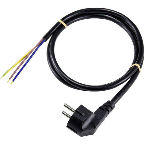 Sygonix SY-5043472 Strom Anschlusskabel  Schwarz 1.50 m