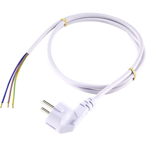Sygonix SY-5043486 Strom Anschlusskabel  Weiß 1.50 m
