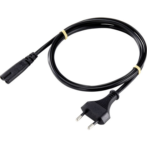 Sygonix SY-5043496 Strom Netzkabel  Schwarz 1.80 m