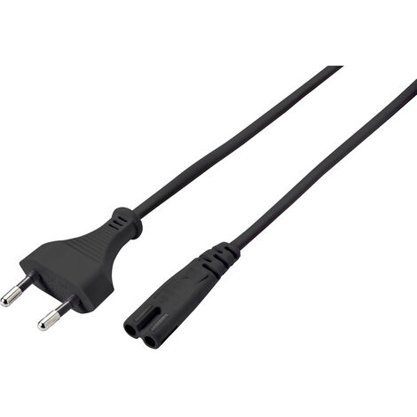 Sygonix SY-5043508 Strom Netzkabel  Schwarz 5.00 m