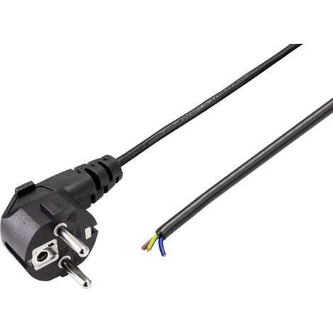 Sygonix SY-5044220 Strom Anschlusskabel  Schwarz 1.50 m