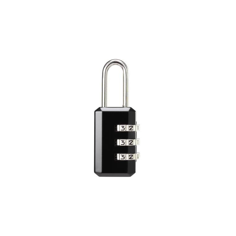 Sygonix - SY-5044452 cadenas 22 mm noir avec serrure à combinaison