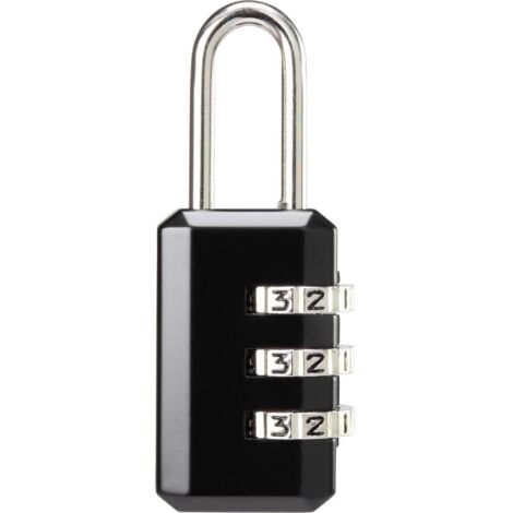 SYGONIX SY-5044452 LUCCHETTO 22 MM NERO CON SERRATURA A COMBINAZIONE