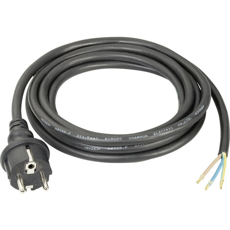 Sygonix SY-5045576 Strom Anschlusskabel  Schwarz 3.00 m