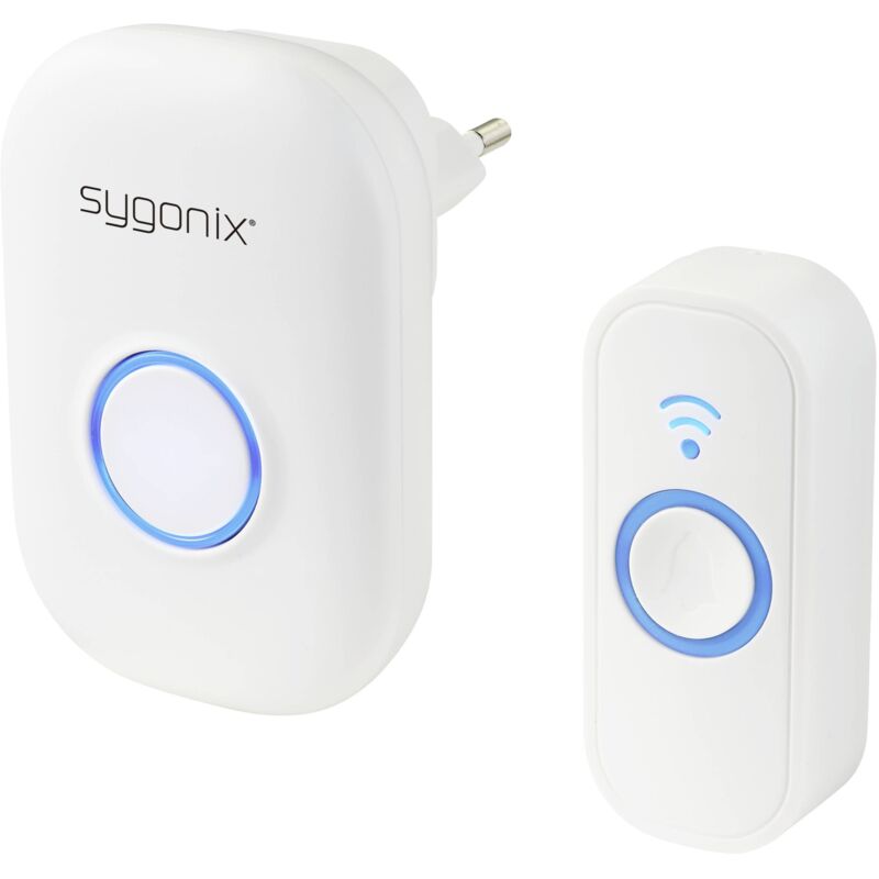 Sygonix - SY-5225386 sonnette sans fil set complet avec flash