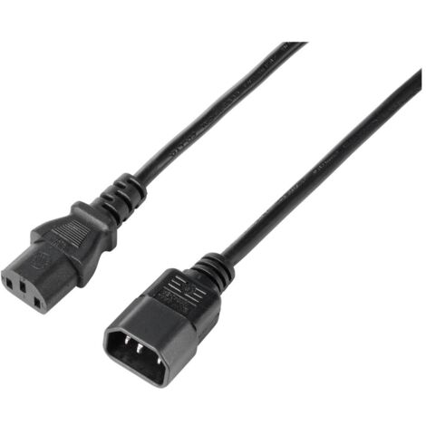 Sygonix SY-5243892 appareils IEC Rallonge noir 3.00 m X590182