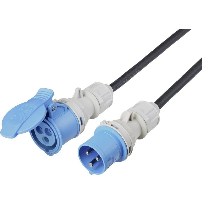 SY-5244052 alimentation Rallonge 16 a noir 10 m H07RN-F 3G 2,5 mm² résistant aux intempéries, adapté pour une u - Sygonix