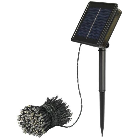 Sygonix SY-5596928 Catena luminosa solare LED (monocolore) Nero, Verde standard (semi opaco)