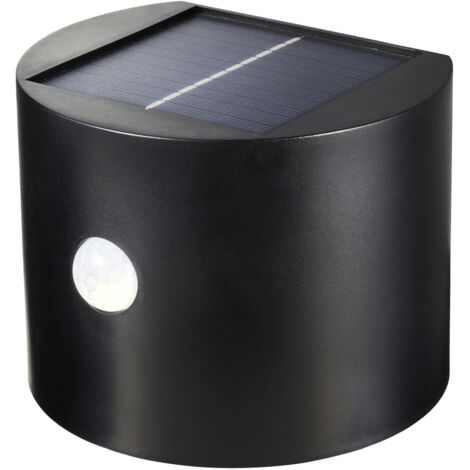Sygonix  SY-5770788 Solar-Außenwandleuchte mit Bewegungsmelder  LED   Schwarz