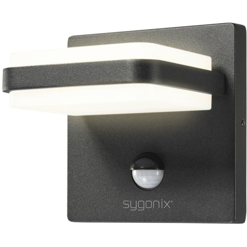 Sygonix SY-6028442 Applique LED avec détecteur de mouvement CEE: F (A - G) LED SMD 10.8 W noir V915593