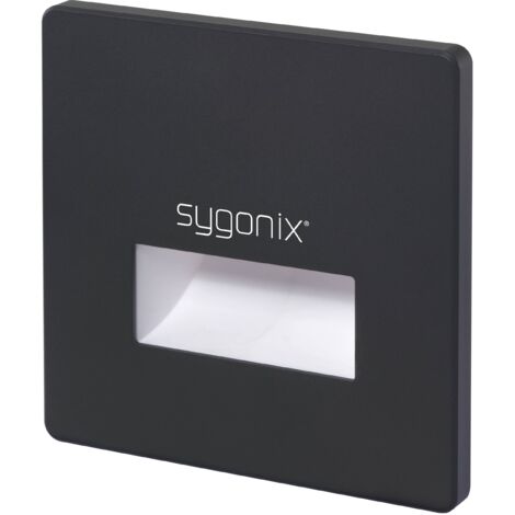 Sygonix SY-6179432 Applique à LED encastrable 1.2 W LED noir V604983