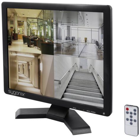 Sygonix SY-6180356 Ecran de surveillance LCD CEE: E (A - G) 43.18 cm 17 pouces 1280 x 1024 pixels noir V079463