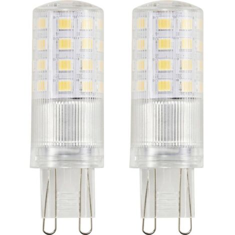 Sygonix SY-6442040 LED CEE E (A - G) G9 forme de poire 4.8 W = 48 W blanc chaud (Ø x L) 18 mm x 59 mm 2 pc(s) A597573