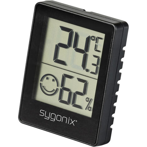 Sygonix  Thermo-/Hygrometer Schwarz SY-5268502