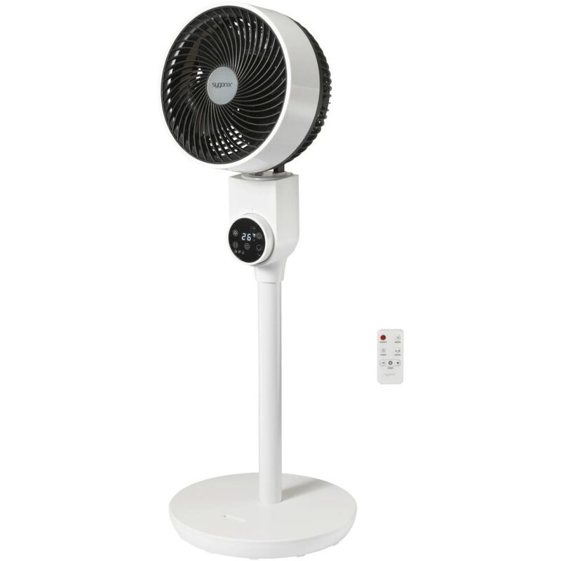Sygonix - Ventilateur sur pied 50 w (ø x h) 250 mm x 880 mm blanc