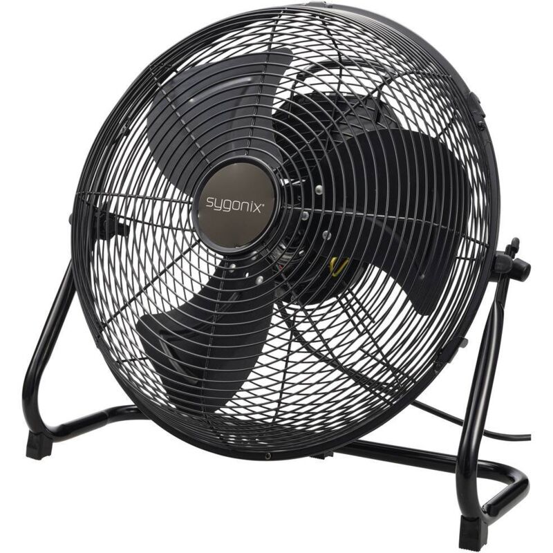 Sygonix - Ventilateur de sol 60 w (ø x h) 430 mm x 415 mm noir