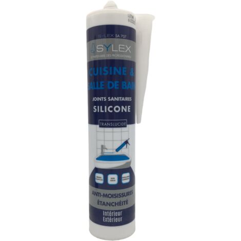 Sylex SA707 Mastic Cuisine et Salle de bain 280ml Couleur: TRANSLUCIDE