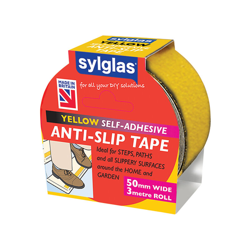 Anti-Slip Tape 50mm x 3m Yellow sylasty - Sylglas