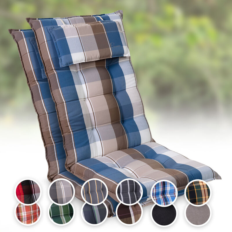 

Sylt Cojín acolchado Cojín de exterior para sillas con respaldo alto Almohada Poliéster 50x120x9cm