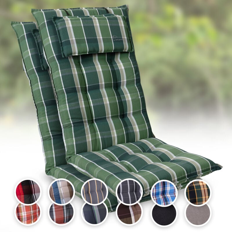 

Sylt Cojín acolchado Cojín de exterior para sillas con respaldo alto Almohada Poliéster 50x120x9cm