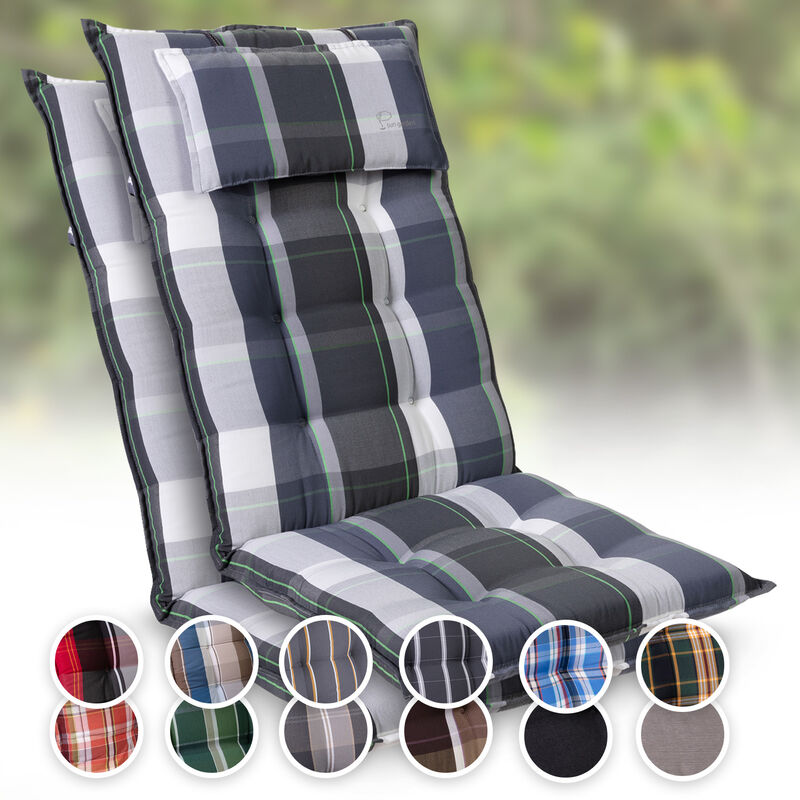 

Sylt Cojín acolchado Cojín de exterior para sillas con respaldo alto Almohada Poliéster 50x120x9cm