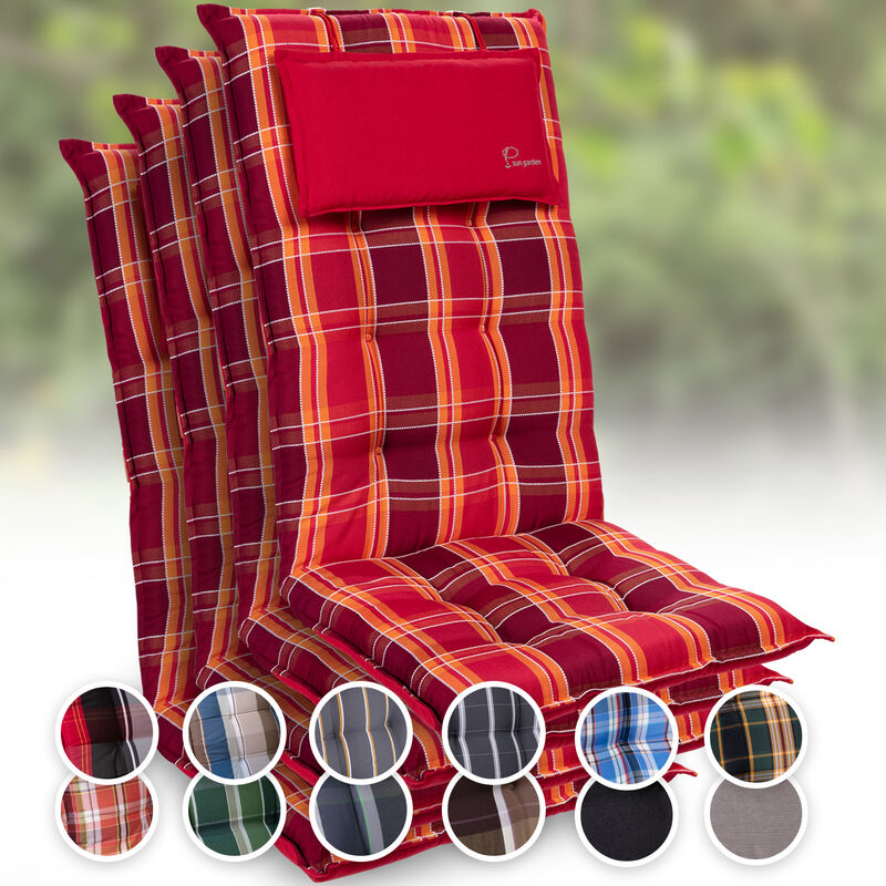 

Sylt Cojín acolchado Cojín de exterior para sillas con respaldo alto Almohada Poliéster 50x120x9cm
